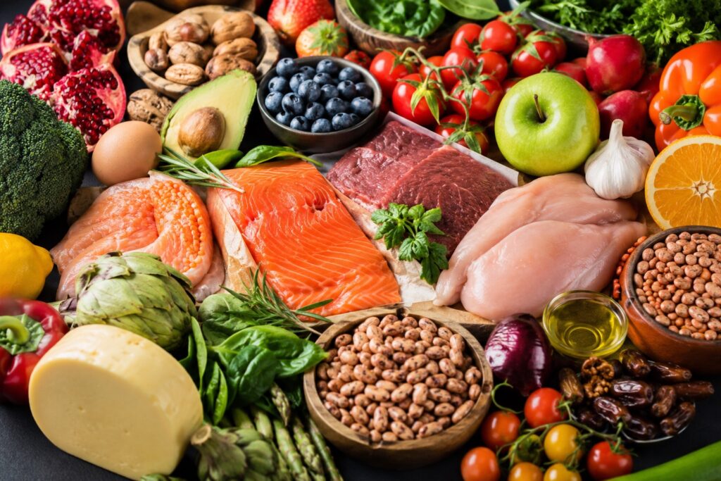 varoius foods